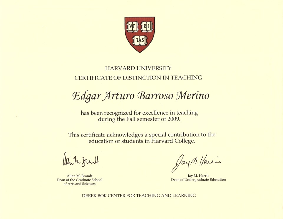 edgar-barroso-awarded-with-a-harvard-university-certificate-of